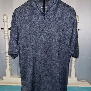 Holloway Heathered Navy Polo Shirt